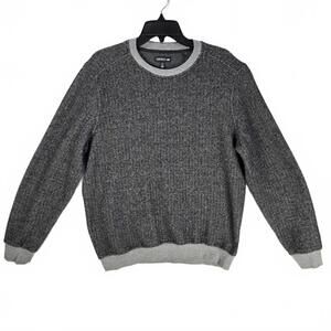 Toad&Co Men's Medium Recycled Wool Blend Crew Neck Sweater Gray Marled Texture